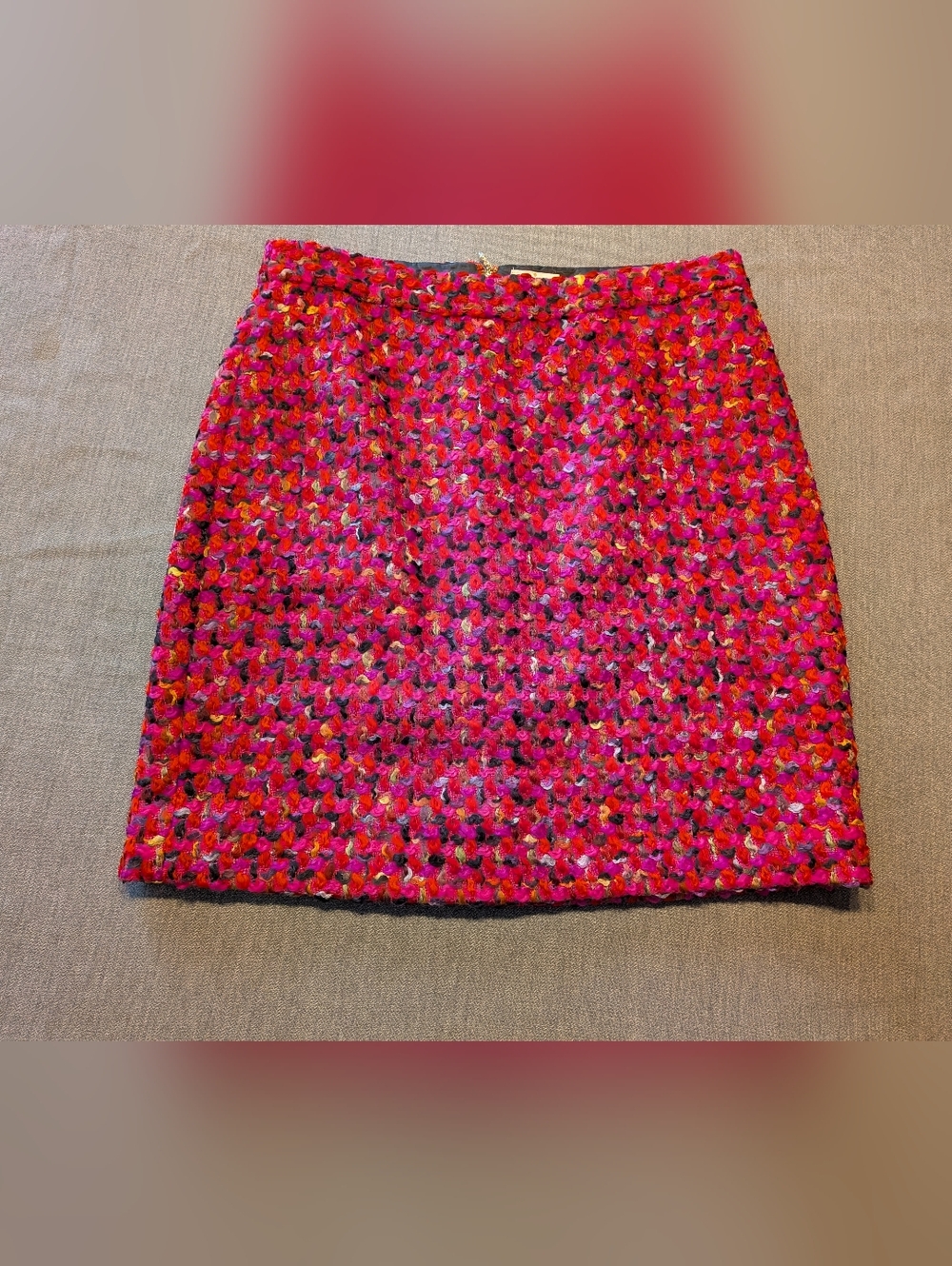 Kate Spade New York Skirt the Rules Wool Blend Tweed Mini Skirt Sz 14 Multicolor